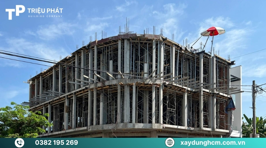 Nhà phố, biệt thự, nhà xưởng đang thi công