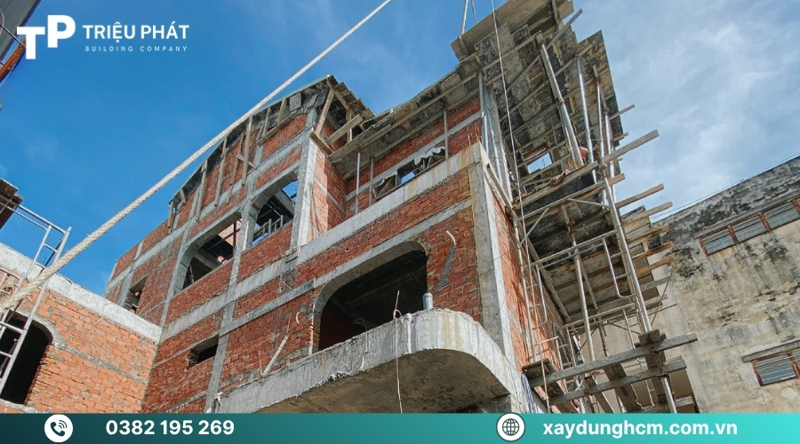 Cam kết chất lượng thi công phần thô của Xây dựng Triệu Phát